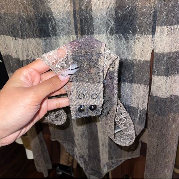 Burberry Checked Stretch-Knit Long Sleeve High Neck Bodysuit in Dark Birch Brown - Picture 11 of 17